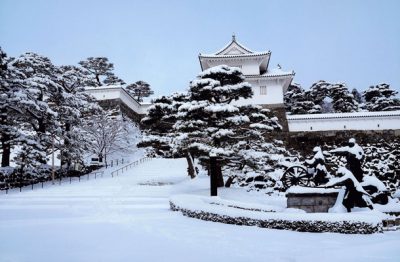 入選「雪の箕輪門」の写真